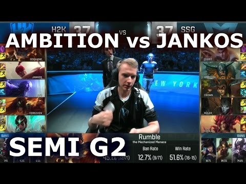 H2K vs SSG G2 - AMBITION vs JANKOS Player Experience (w/ Inori) | Semi Finals LoL S6 Worlds 2016