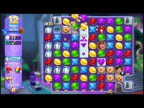 Wonka's World of Candy Level 734 - NO BOOSTERS + FULL STORY 🍫 | SKILLGAMING ✔️
