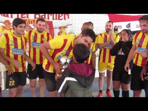 Entrega do troféu de Campeão da Primeira Fase do Masculino para Fatec Barueri - INTERATLETICAS