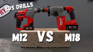 Milwaukee SDS Drills | M18 vs M12!