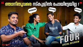 എൻ്റെ അമ്മയാണേൽ ചൂലെടുത്ത് തലയ്ക്കടിക്കും! Minon, Gourav Menon, Govind Pai l Four Movie Interview video