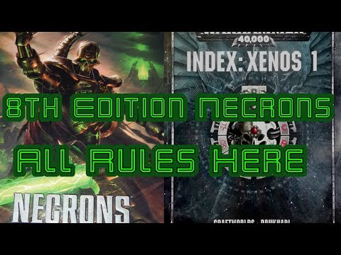 8th Edition Necrons Rules Codex / Index leaked warhammer 40k