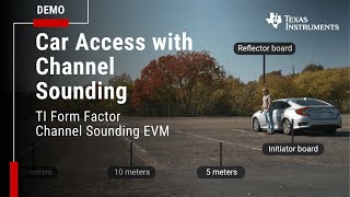 Utilizing TI's form factor Channel Sounding EVM for multiple node car access solution