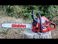 Shindaiwa 452s 45cc 3HP First Start Cuts Break In Factory RPM Muffler Mod And More