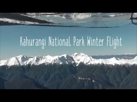Winter flight over Kahurangi National Pa