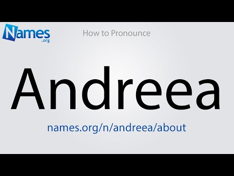 How to Pronounce Andreea
