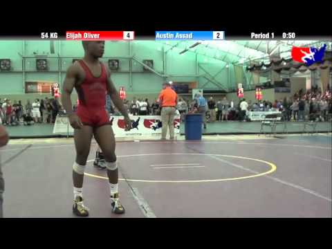 Elijah Oliver vs. Austin Assad at 2013 FILA Cadet Nationals - FS