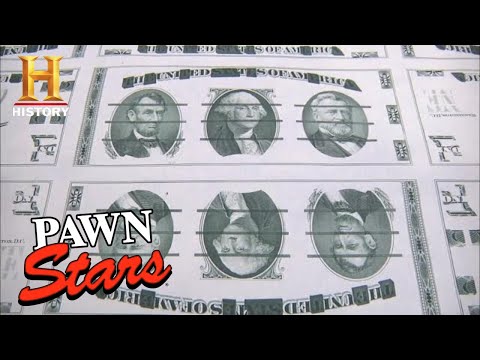 TOP DOLLAR for VERY RARE Uncut US Currency (Season 8) | Pawn Stars