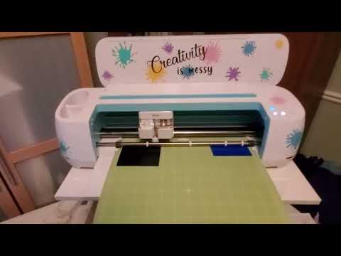 Creating the thin blue line design for a 2" acrylic