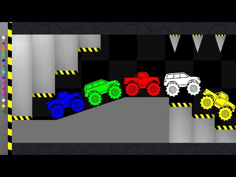Stickman Cars Race - Monster Truck Survival in Algodoo
