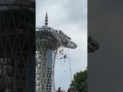 Bungee Jump Fails and Collapse the whole Platform #shorts