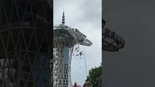 Bungee Jump Fails and Collapse the whole Platform #shorts