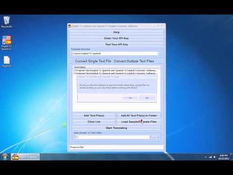 English To Spanish and Spanish To English Converter Software