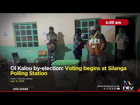Ol Kalou by-election: Voting begins at Silanga Polling Station