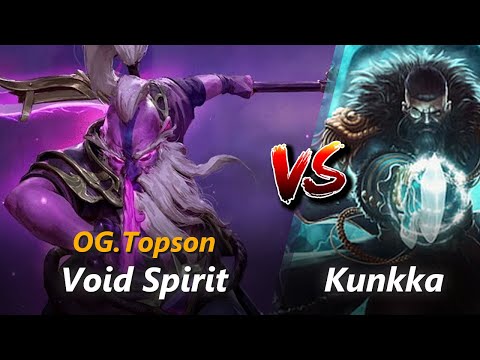How to Void Spirit mid vs Kunkka (feat. Topson) | First 10 minutes