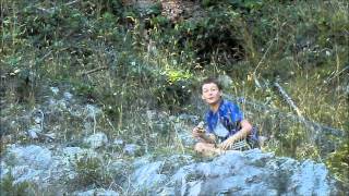 Boy Gets close to deer