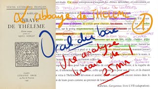 Analyse linéaire du chapitre 57 de Gargantua de Rabelais, l'Abbaye de Thélème