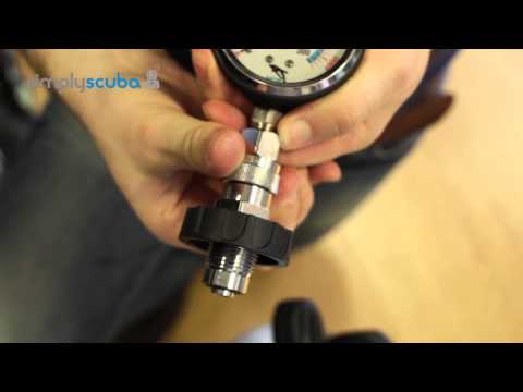 IST DIN Cylinder Pressure Inspection Gauge - www.simplyscuba.com