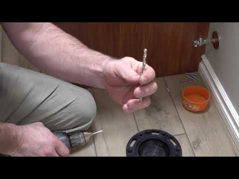 How To Install A Toilet Flange On A Tile Floor