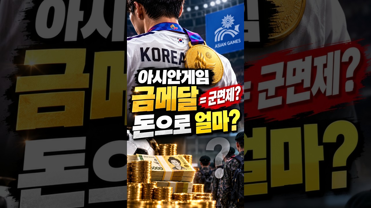 아시안게임 금메달 ‘군면제’, 돈으로 계산하면 얼마일까?