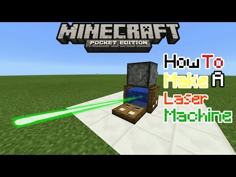 HOW TO MAKE A LASER MACHINE IN MCPE 1.0.5.0!!! | MCPE 1.0.5.0 CREATION!! | NO MODS