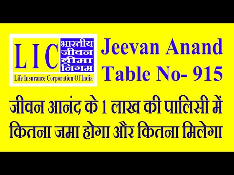 How much will be deposited and how much will be received in Jeevan Anand's policy of Rs 1 lakh Je...