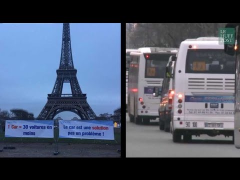 Concert de klaxons à Paris, 300 cars manifestent contre les mesures anti-diesel