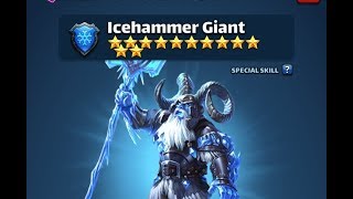 Empires & Puzzles Hitting a 12* Icehammer Giant