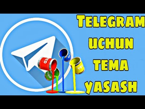 Telegram uchun tema yasash (bot orqali)