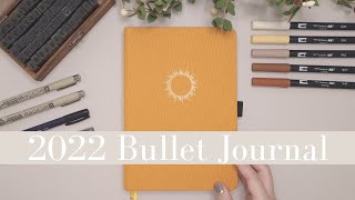 2022 Bullet Journal Setup | New Bullet Journal Setup | 2022 Planner | Easy Bullet Journal Setup
