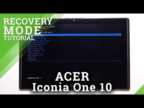 How to Enter Recovery Mode in ACER Iconia One 10 – Allow Recovery Features