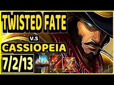 BACA (TWISTED FATE) vs CASSIOPEIA - 7/2/13 KDA MID GAMEPLAY - EUW Ranked MASTER