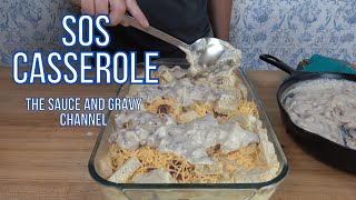 How to Make SOS Casserole | SOS Gravy | Warrior Casserole | Chipped Beef on Toast Casserole