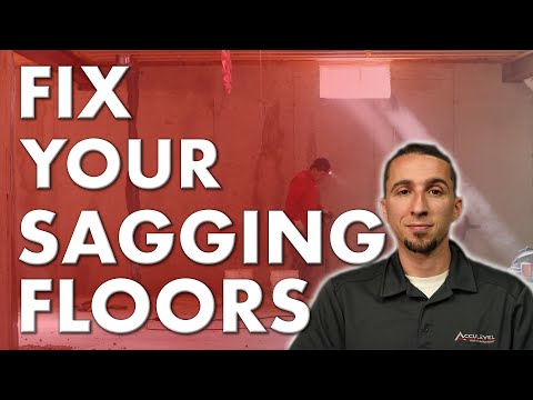 Part of a video titled The Best Solution for Fixing Sagging Floors - YouTube