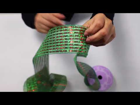 Tinsel Stripe Metallic Ribbon