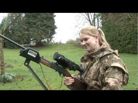 Abbey Burton hunts rabbits with night vision Abbey Burton hunts rabbits with night vision