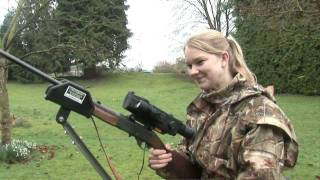 Abbey Burton hunts rabbits with night vision