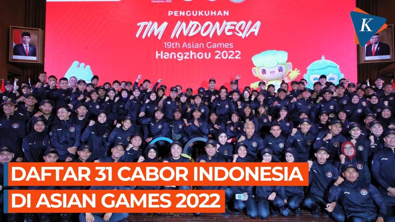 Daftar 31 Cabor Andalan Indonesia di Asian Games 2023, Target 12 Medali Emas