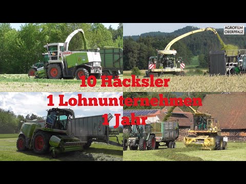 10 Häcksler - 1 Lohnunternehmen - 1 Jahr  |  LU Bücherl in Dauereinsatz