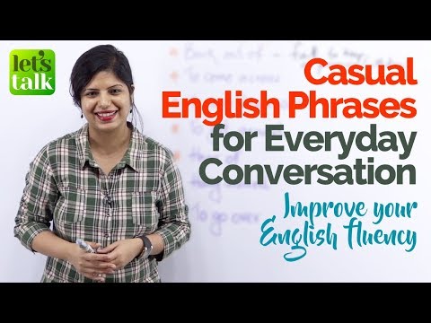 Casual Everyday English Conversation Phrases to speak English fluently & confidently  (ESL Lesson)
