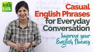 Casual Everyday English Conversation Phrases to speak English fluently & confidently  (ESL Lesson)