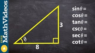 PC Unit 3 Learn how to find the six trig functions of a right triangle