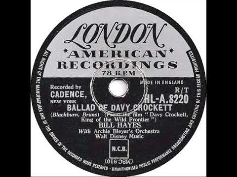 UK New Entry 1956 (2) Bill Hayes - Ballad Of Davy Crockett