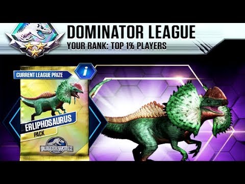 ERLIPHOSAURUS TOURNAMENT TOP 1% DOMINATOR LEAGUE (JURASSIC WORLD)