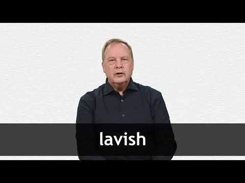 How to pronounce LAVISH in American English