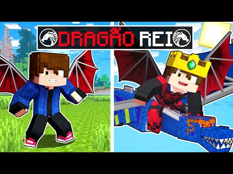 CRESCENDO como um DRAGÃO REI no Minecraft