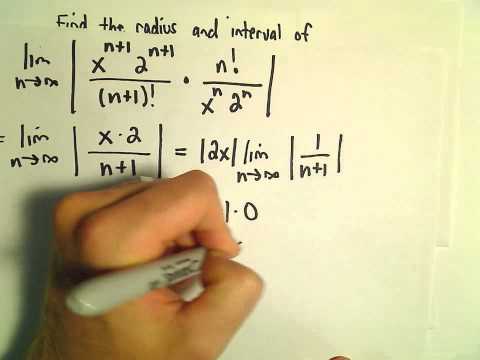 Interval and Radius of Convergence for a Series, Ex 3