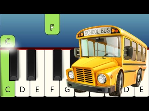 5 Very Easy Children Songs for Children to learn on Piano, Note Names displayed