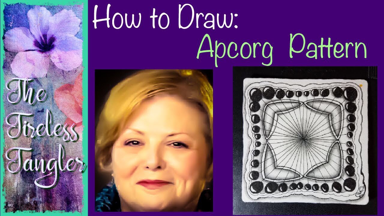 Apcorg Pattern (Tangle) Step-Out and Hand-Drawn Example