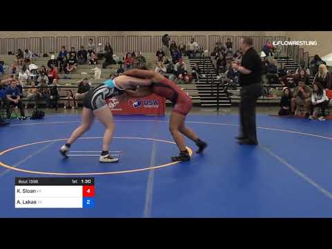 76 Kg Semifinal Kenya Lee Sloan Team Kentucky Vs Ashley Lekas Team Texas